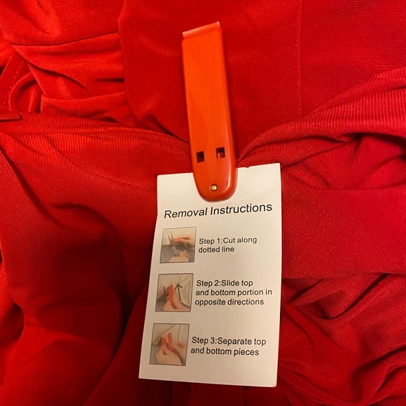 NWT IEENA for Mac Duggal Rutched Stretch Jersey V-Neck Gown - Picture 7 of 7